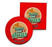 Galles Rugby Union Hymns - Bevande Sottobicchiere - Cerchio O Quadrato