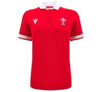 Galles Wru Macron Rugby Donna Maglia Home Rosso Nuovo