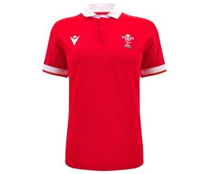 Galles Wru Macron Rugby Donna Maglia Home Rosso Nuovo