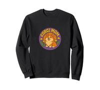 Gallese Corgi Mamma Illustrazione Corgis Dog Art Felpa