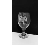 Gallese Dragone Incisione Craft Birra Bicchiere da Brandy Lager Ipa Vetro Regalo
