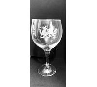 Gallese Dragone Incisione Gin Vetro Con Ardesia Sottobicchiere Set Regalo