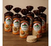 Gallette Proteiche con Lenticchie e Riso Nero - Senza Glutine - Snack Leggero e Ricco di Proteine - Confezioni da 3, 6 o 12 x 100g (6 confezioni da 100g (totale 600g))