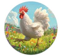 Galletti Puzzle 1000 pezzi Natura Rotonda Puzzle Gioco di Intelligenza Arte Decorazione Moderna per Sfida Di Attività Familiari 1000pcs (67,5 x 67,5 cm)