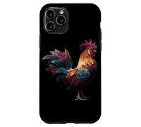 Galletto Arte Pollame Arte Animali Amanti Fattoria Pollo Custodia per iPhone 11 Pro