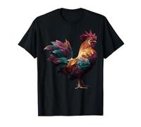 Galletto Arte Pollame Arte Animali Amanti Fattoria Pollo Maglietta