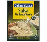 Gallina Blanca Salsa Pimienta Verde, Salsa Aromatica per Carni e Filetti, Bustine da 59g, Confezione da 5