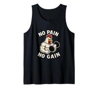 Gallina Palestra Allenamento Gym No Pain No Gain. Canotta