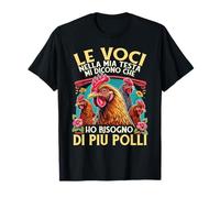 Galline Divertente Pollaio Maglietta