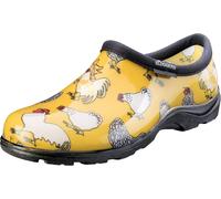 Galline Giunchiglia Giallo Stampa Donna Sloggers Zoccoli Impermeabile Da Scarpe