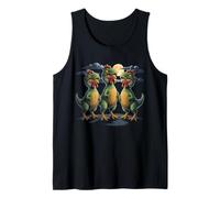 Galline in Costume T-Rex Divertente Halloween Dinosauro Canotta