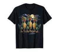 Galline in Costume T-Rex Divertente Halloween Dinosauro Maglietta