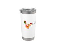 Gallo animale da fattoria "Cock-A-Doodle-Doo" in pollo giapponese Bicchiere termico in acciaio inox doppia parete