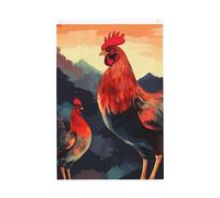 Gallo Bella Arte Benvenuto Giardino Bandiera 2x3 Ft Double Sided No Fade House Yard Bandiere Foto Sfondo Banner Per Cortile Portico Prato Decorazione Esterna