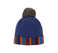Gallo Berretto Bambino Pile Blu Tinta Unita con Pom PON Multicolor