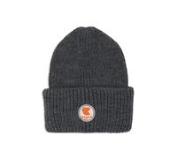 Gallo Berretto con Risvolto Unisex Grigio a Coste Tinta Unita