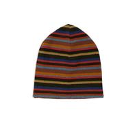 Gallo Berretto Reversibile Unisex Pile Verde Righe Multicolor