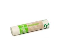 GALLO, Bio, 75L Large Sacchi Biodegradabili e Compostabili, Rotolo Contiene 10 Pezzi, bianco, 70x70 cm, 75 l