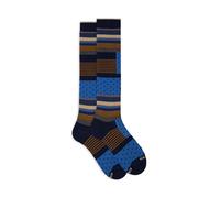 Gallo Caloze lunghe uomo blu fantasia blocchi multicolor, pois e windsor