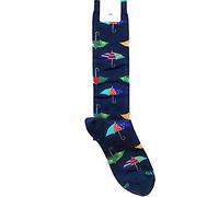 Gallo CALZA BIMBO LUNGA CON FANTASIA OMBRELLI IN CALDO COTONE COLORE NAVY TG 27/30 ART.AP509101