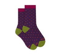 Gallo Calze corte bambino viola fantasia pois