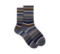Gallo Calze corte donna blu righe multicolor effetto scintillante