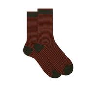 Gallo Calze corte donna verde righe windsor