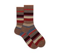Gallo Calze corte uomo beige righe multicolor