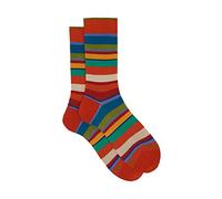 Gallo Calze corte uomo cotone leggero zucca righe multicolor