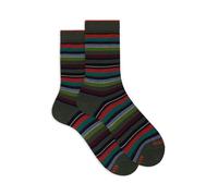 Gallo Calze corte uomo e verde righe multicolor micro