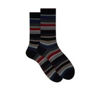 Gallo Calze corte uomo grigio righe multicolor