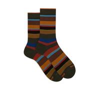 Gallo Calze corte uomo verde righe multicolor