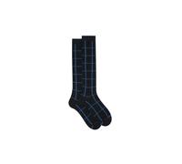 Gallo Calze, Fantasia Window Pane, Antracite, Cotone, Taglia 40-45