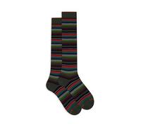 Gallo Calze lunghe uomo e verde righe multicolor micro