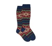 Gallo Calze lunghe bambino blu fantasia greca natalizia