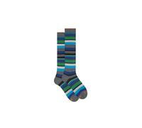 Gallo Calze lunghe fantasia righe multicolor AP103413 pirite/giada