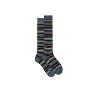 Gallo Calze lunghe fantasia righe multicolor micro AP102852 denim/navy