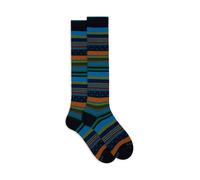 Gallo Calze lunghe uomo blu fantasia mix righe e pois