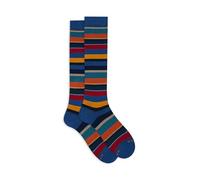 Gallo Calze lunghe uomo blu righe multicolor