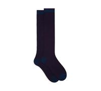 Gallo Calze lunghe uomo blu righine bicolore