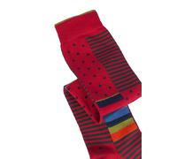 GALLO - Calzini uomo lunghi con fantasia righe e pois