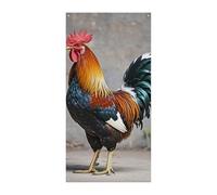 Gallo Copertura Porta Banner 90x180cm Festone Festone Stagionale Cartello di Benvenuto Decorazione Verticale Porta Appeso Per Portico Ingresso Giardino Decor
