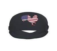 Gallo di pollo con bandiera americana Migliora le tue prestazioni con le fasce per il sudore alla moda: ideali per qualsiasi attività!
