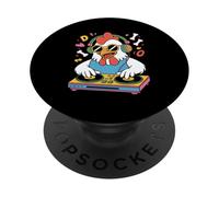 Gallo Dj Divertente I Love Music PopSockets PopGrip Adesivo
