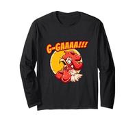 Gallo Pazzo: Design con Animali con Campana sbattuta Maglia a Manica