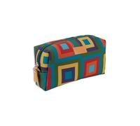 Gallo Pochette bauletto unisex azzurro fantasia quadri concentrici