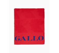 Gallo Telo mare tinta unita con scritta in contrasto AP515943 13580 rosso