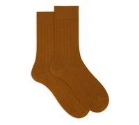 GALLO, ,Underwear ,Uomo ,Giallo ,M Short Ribbed Wool Socks