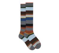 GALLO, ,Underwear ,Uomo ,Multicolore ,M Calze lunghe cotone e cashmere righe multicolor macro