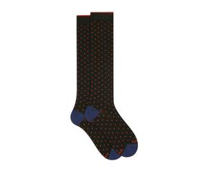 GALLO, ,Underwear ,Uomo ,Verde ,ONE SIZE Calze Lunghe a Pois